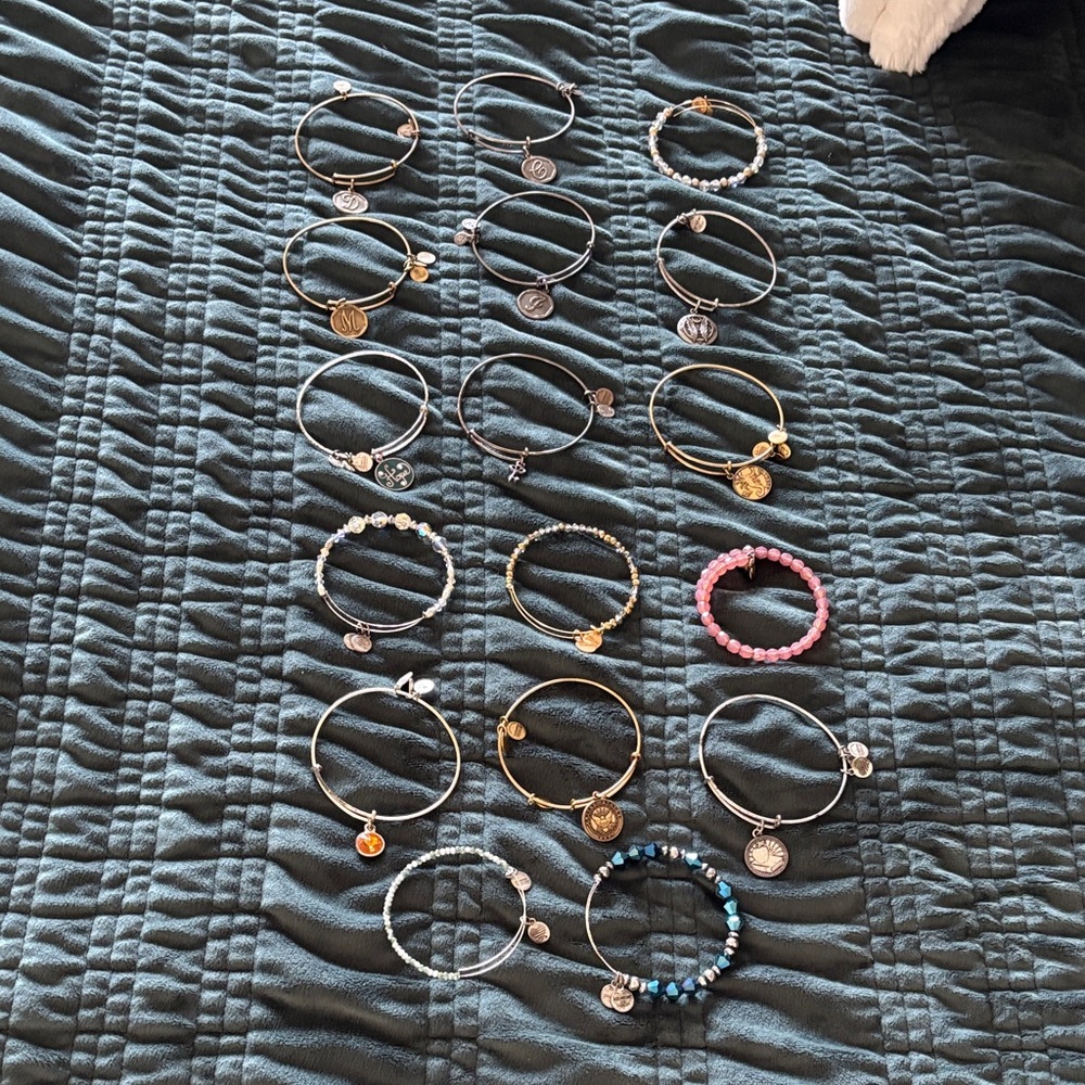 Alex and Ani Mixed Metal and Beaded Bracelets-17 various styles